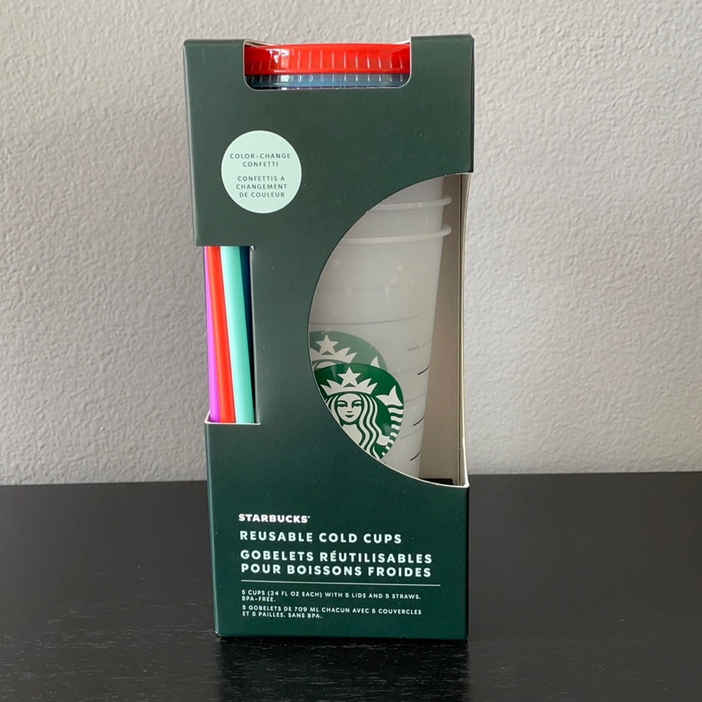 Starbucks Confetti Color Changing  Cups